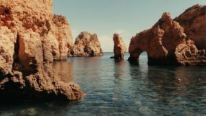 Take a boat trip to the caves in Portugal